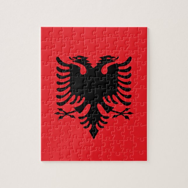 Quebra-cabeça Bandeira albanesa (Vertical)