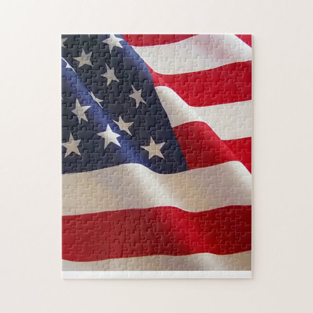Quebra-cabeça Bandeira Americana dos EUA (Vertical)