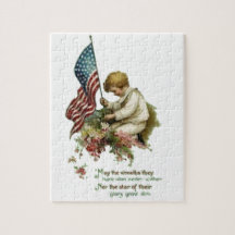 Bandeira americana Little Boy do vintage