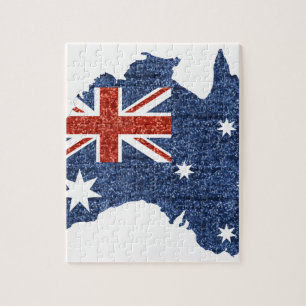 Quebra-cabeça bandeira australiana sequencial