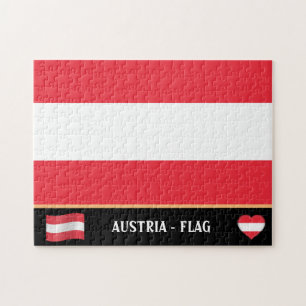 Quebra-cabeça Bandeira austríaca/Áustria