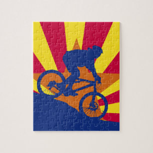 Quebra-cabeça Bandeira biking da arizona da montanha