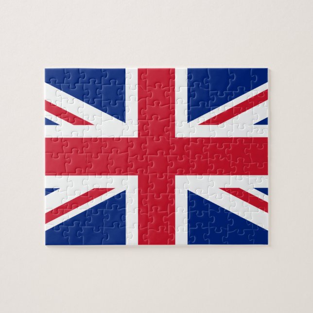 Quebra-cabeça Bandeira britânica e União Europeia (Horizontal)