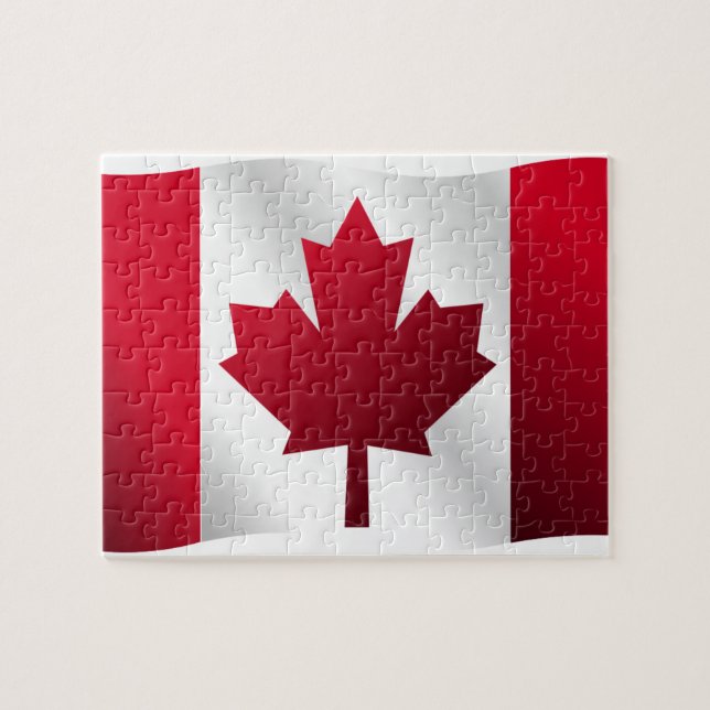 Quebra-cabeça Bandeira canadense (Horizontal)