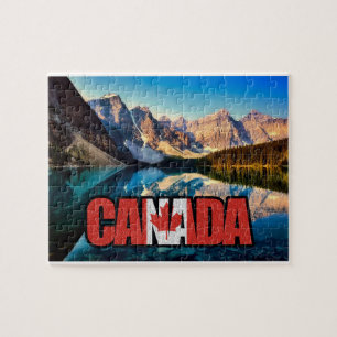 Quebra-cabeça Bandeira canadense em "Canadá "