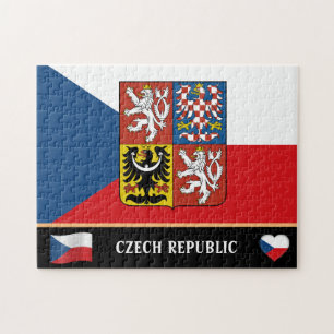 Quebra-cabeça Bandeira Checa e República Checa - Chipre