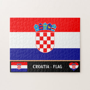 Quebra-cabeça Bandeira croata e Croácia - país, feriado/esport