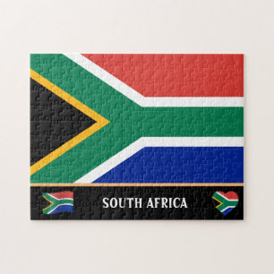 Quebra-cabeça Bandeira da África do Sul e país africano /Áfri