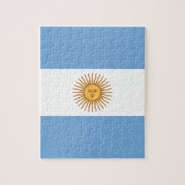 Quebra-cabeça Bandeira da Argentina (Vertical)
