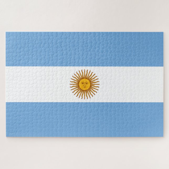 Quebra-cabeça Bandeira da Argentina (Horizontal)