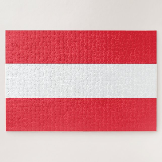 Quebra-cabeça Bandeira da Áustria (Horizontal)