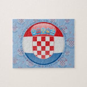 Quebra-cabeça Bandeira da bolha de Croatia