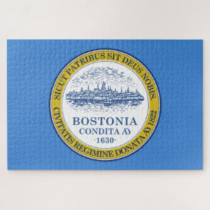 Quebra-cabeça Bandeira da Cidade de Boston (Massachusetts)