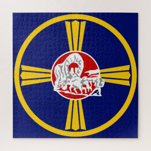 Quebra-cabeça Bandeira da Cidade de Omaha (Nebraska)