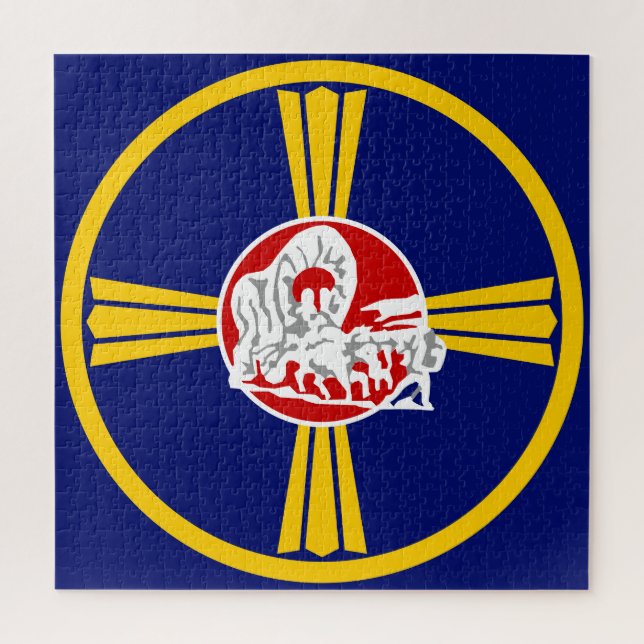 Quebra-cabeça Bandeira da Cidade de Omaha (Nebraska) (Vertical)