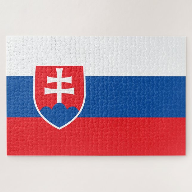 Quebra-cabeça Bandeira da Eslováquia (Horizontal)