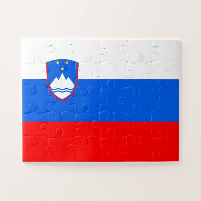 Quebra-cabeça Bandeira da Eslovênia (Horizontal)