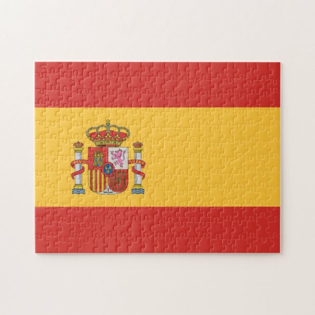 Quebra-cabeça Bandeira da Espanha (Horizontal)