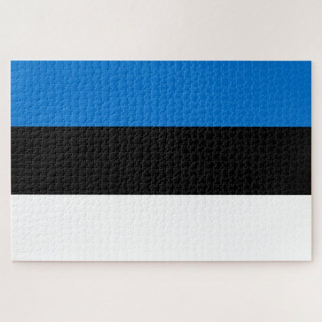 Quebra-cabeça Bandeira da Estônia (Horizontal)