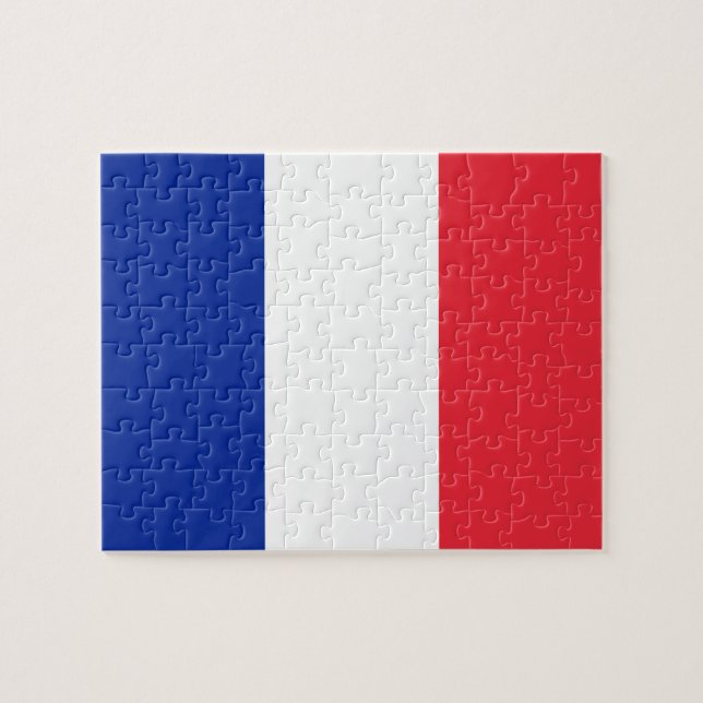 Quebra-cabeça Bandeira da França (Horizontal)