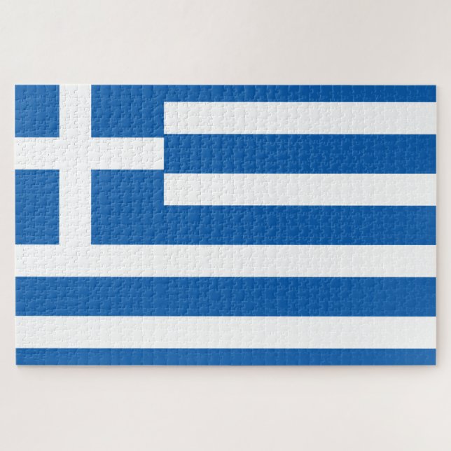 Quebra-cabeça Bandeira da Grécia Bandeira Grega (Horizontal)