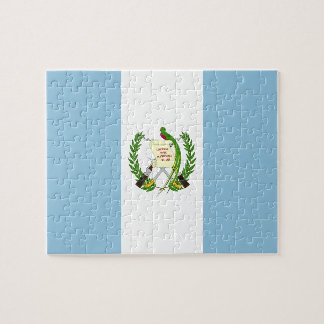 Quebra-cabeça Bandeira da Guatemala (Horizontal)