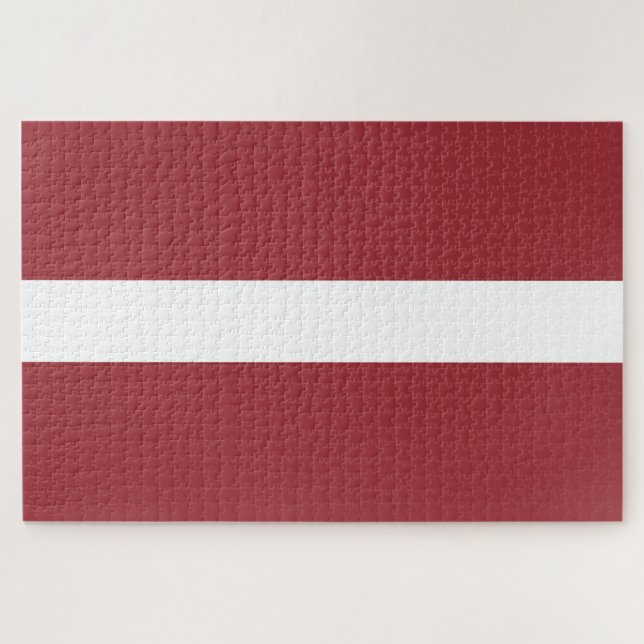 Quebra-cabeça Bandeira da Letônia (Horizontal)