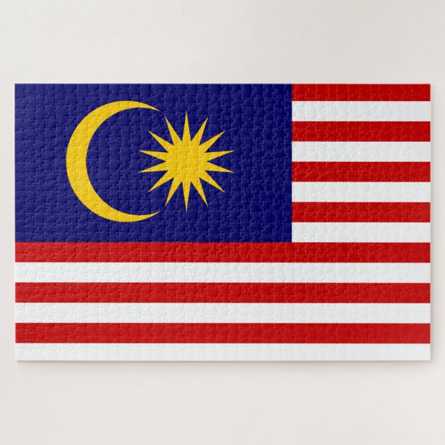 Quebra-cabeça Bandeira da Malásia (Horizontal)