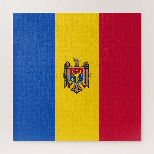 Quebra-cabeça Bandeira da Moldávia (Vertical)