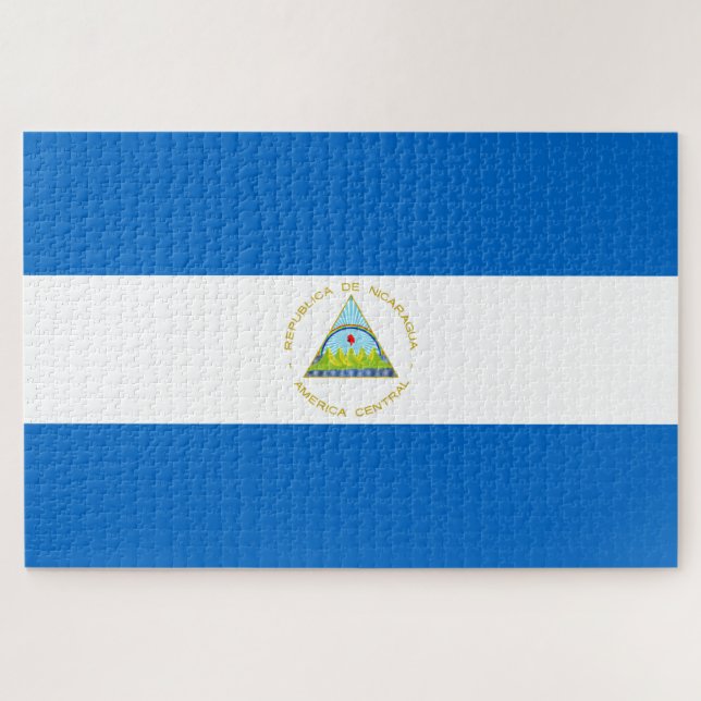 Quebra-cabeça Bandeira da Nicarágua (Horizontal)