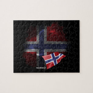 Quebra-cabeça bandeira da Noruega