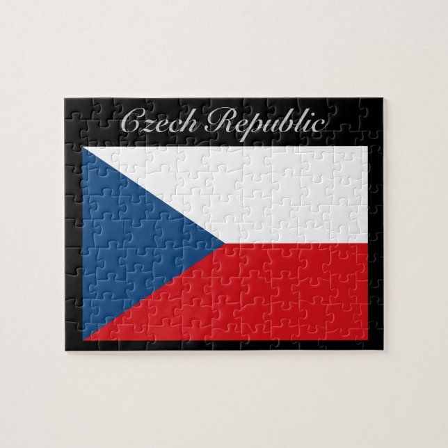 Quebra-cabeça Bandeira da República Checa - República Checa (Horizontal)
