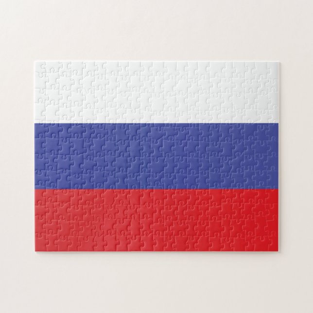 Quebra-cabeça Bandeira da Rússia (Horizontal)