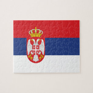 Quebra-cabeça Bandeira da Sérvia