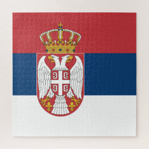 Quebra-cabeça Bandeira da Sérvia