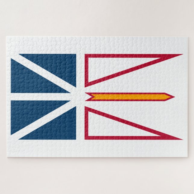Quebra-cabeça Bandeira da Terra Nova e Labrador (Canadá) (Horizontal)