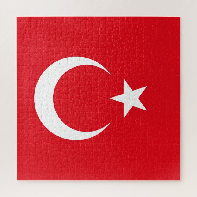 Quebra-cabeça Bandeira da Turquia (Vertical)
