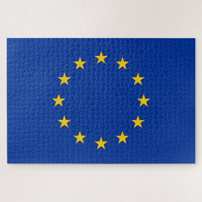 Quebra-cabeça Bandeira da União Europeia (UE) (Europa) (Horizontal)
