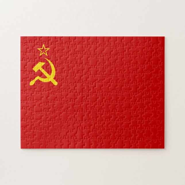 Quebra-cabeça Bandeira da União Soviética, URSS, CCCP, Comunismo (Horizontal)