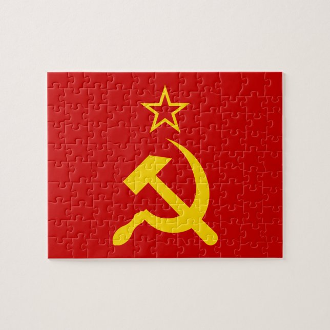 Quebra-cabeça Bandeira da URSS - Bandeira da União Soviética (Horizontal)