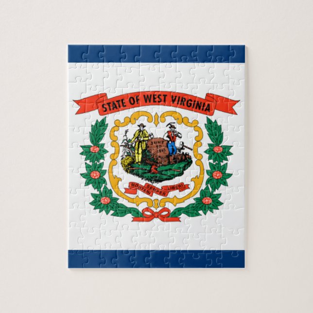 Quebra-cabeça Bandeira Da Virgínia Ocidental (Vertical)