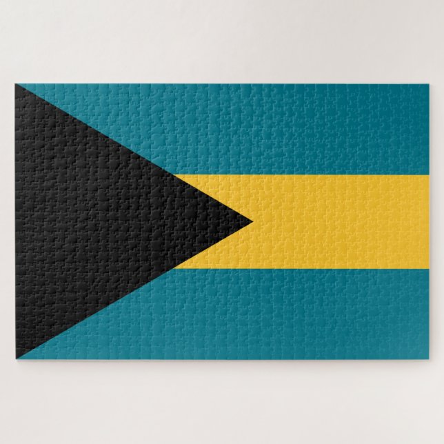 Quebra-cabeça Bandeira das Baamas (Horizontal)