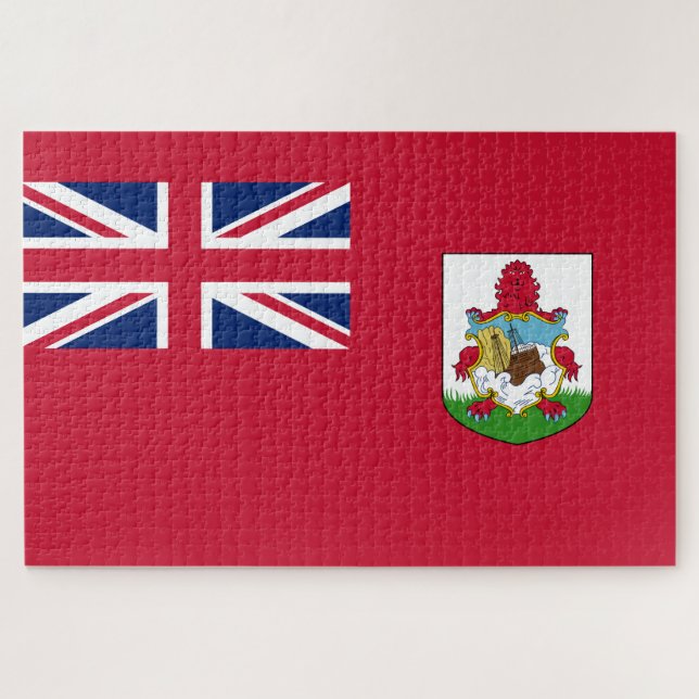 Quebra-cabeça Bandeira das Bermudas (Bermudiano) (Ilhas Caribes) (Horizontal)