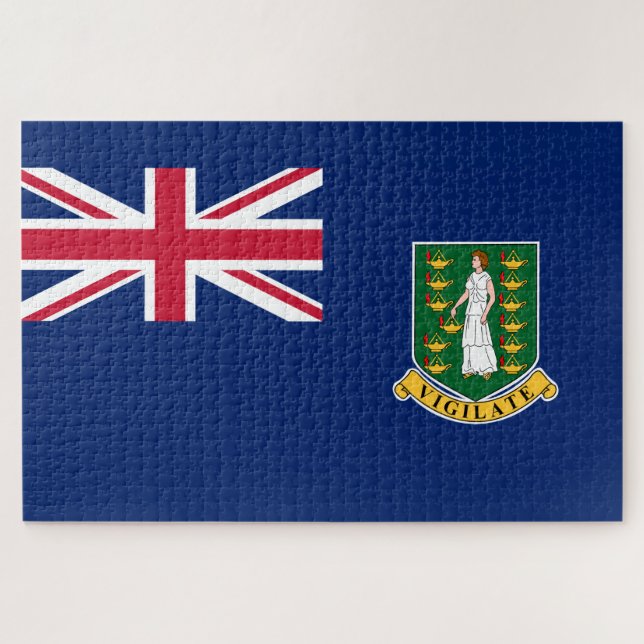 Quebra-cabeça Bandeira das Ilhas Virgens Britânicas (BVI) (Horizontal)