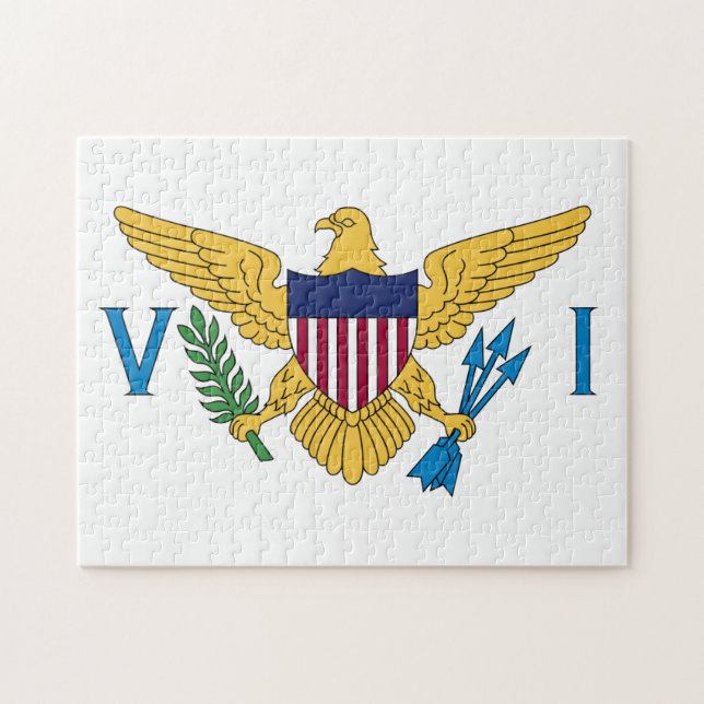 Quebra-cabeça Bandeira das Ilhas Virgens dos EUA (Horizontal)
