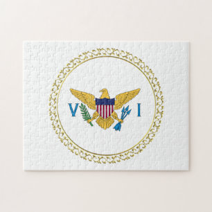 Quebra-cabeça bandeira das Ilhas Virgens dos EUA USVI