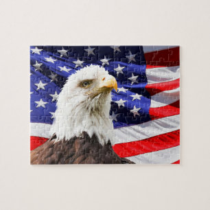 Quebra-cabeça Bandeira de Águia Balda Americana