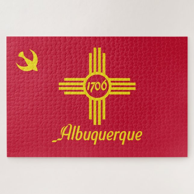 Quebra-cabeça Bandeira de Albuquerque (Novo México) (Horizontal)