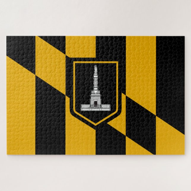 Quebra-cabeça Bandeira de Baltimore (Maryland, EUA) (Horizontal)