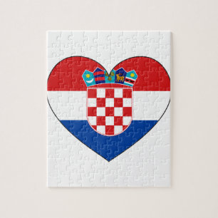 Quebra-cabeça Bandeira de Croatia simples